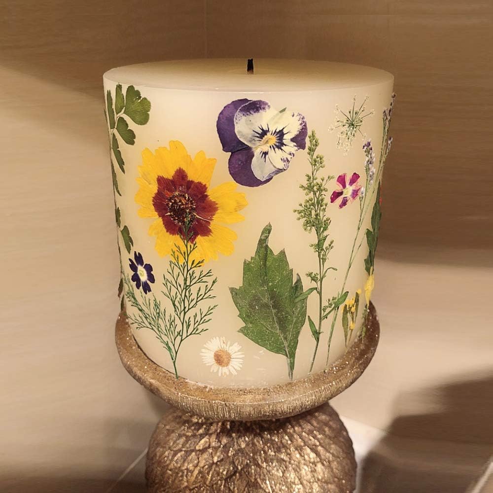 17 Types 48PCS Real Dried Pressed Flowers Leaf Plant Herbarium for DIY Resin Jewelry Making Floral Decors(Colorful)