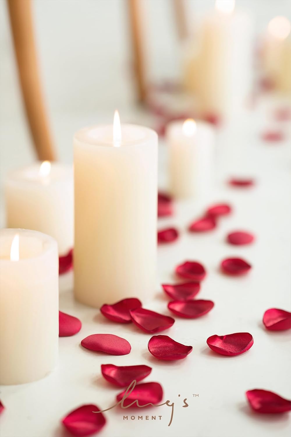 Ling's moment Rose Petals, Silk Flower Petals for Wedding/Aisle/Flower Girl Baskets/Table Centerpiece Décor,etc.Dark Red 200pcs