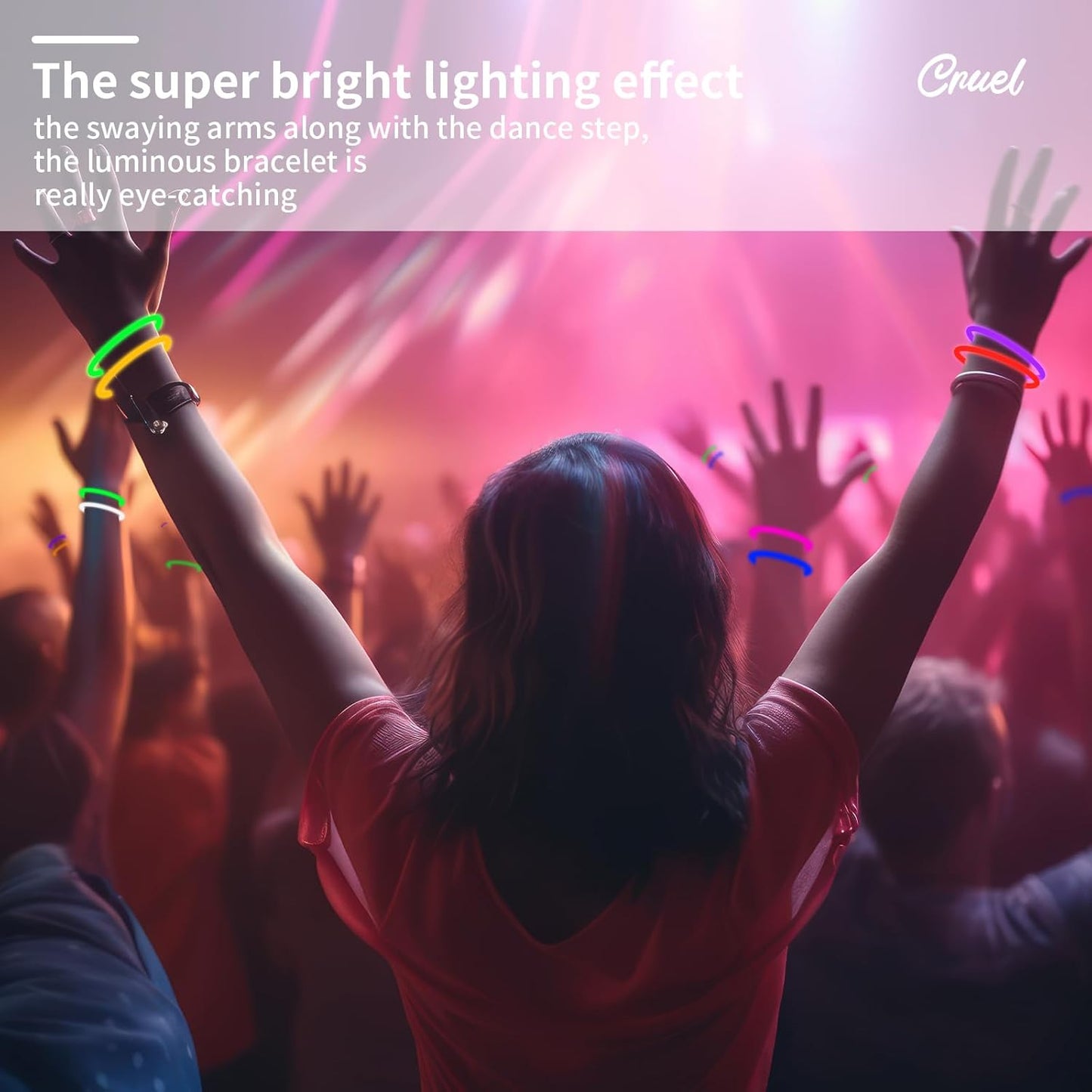 60 Pack 8” Glow Sticks Glow Sticks with 60 Connectors Neon Glow In The Dark Party Supplies for Christmas Holiday Decoration Party Carnival (Colorful)