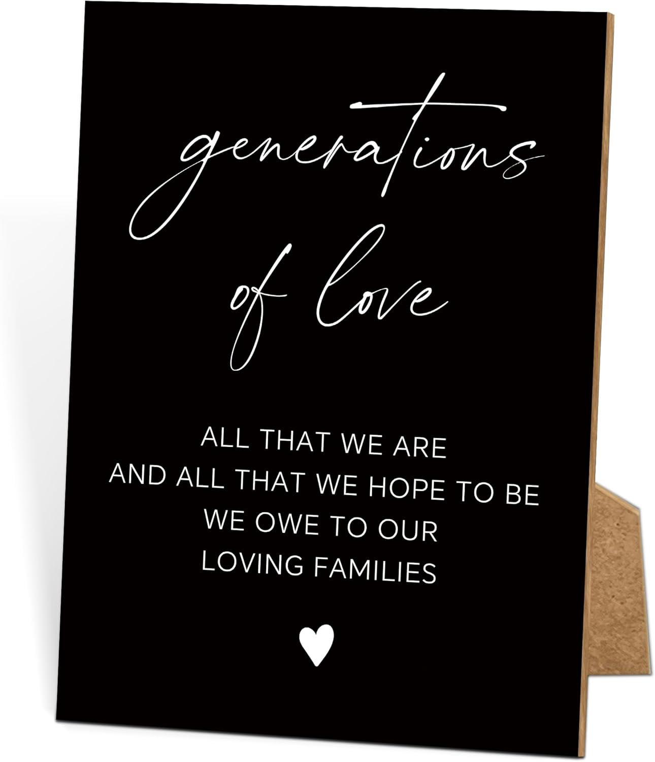 Wedding Signs for Reception, 8x11 Black Minimalist Style Love Signs for Wedding, Memorial Table Sign for Wedding, Bridal Shower Decor, Weddings Reception Decor-16