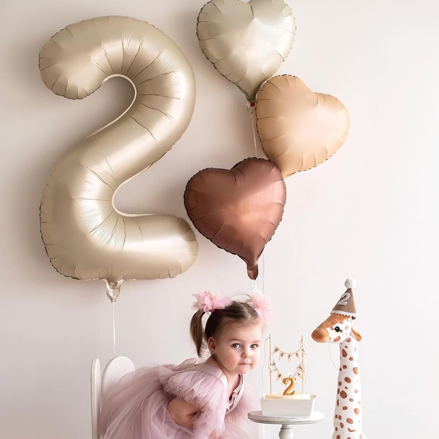 Cream Heart Balloons, 10PCS Cream White Foil Heart Shape Balloons, 18inch Beige Foil Valentine Balloons for Helium Nude Neutral Love Balloon for Valentines Day, White Wedding, Brithday Decorations