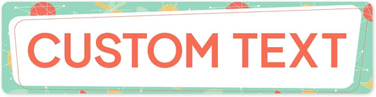 Custom Sign, Custom Street Sign, 11 Font Colors, 13 Font Styles, 4 Hole Options, 22 Sizes, 3x12 Inches, Rust Free DiBound, Fade Resistant, Made in USA by My Sign Center (Mid-Century Modern 2)