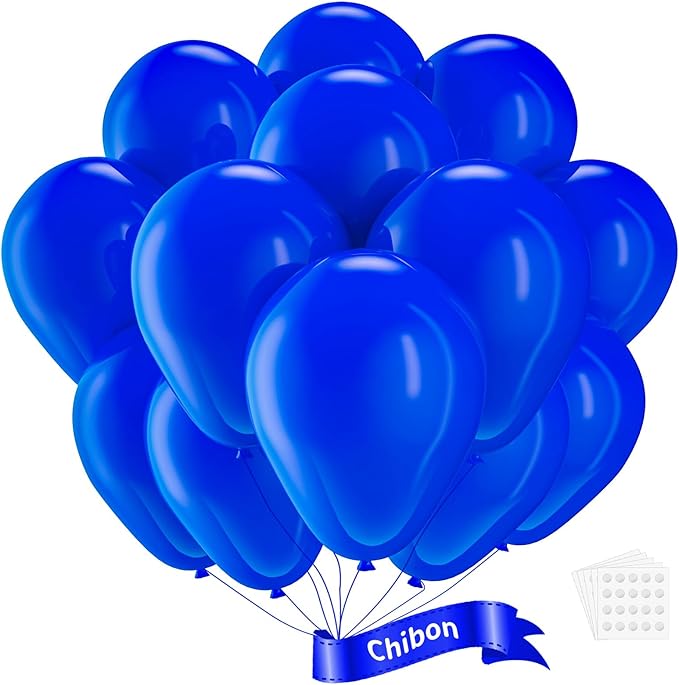 Navy Blue Latex Balloons, 150pcs 5 inches Round Helium Navy Blue Balloons for Birthday Baby Shower Wedding Birthday Party Decorations
