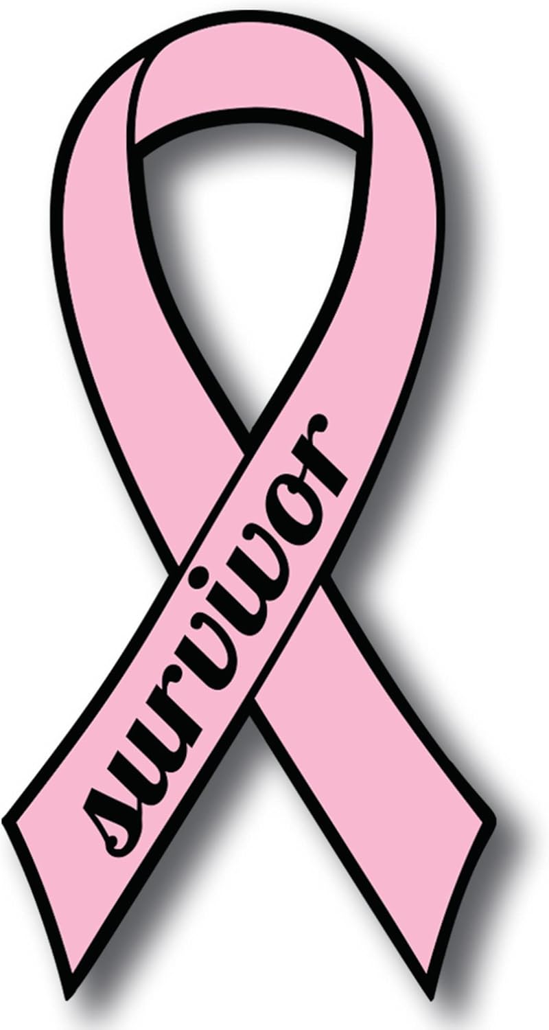 Magnet Me Up: Breast Cancer Survivor Pink Ribbon Magnet Decal - 3.5x7 Inches, Heavy-Duty Automotive Magnet for Car, Truck, SUV - Show Support and Raise Awareness with This Meaningful Auto Magnet