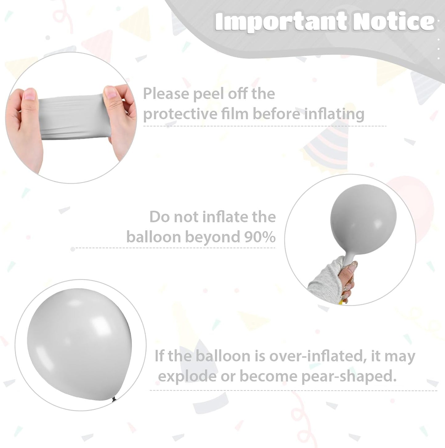 Science Party Balloons, 12 Inch Gray Light Yellow Green Purple Confetti Balloons for Boys Scientist Lab Birthday Party Baby Shower Classroom Decorations