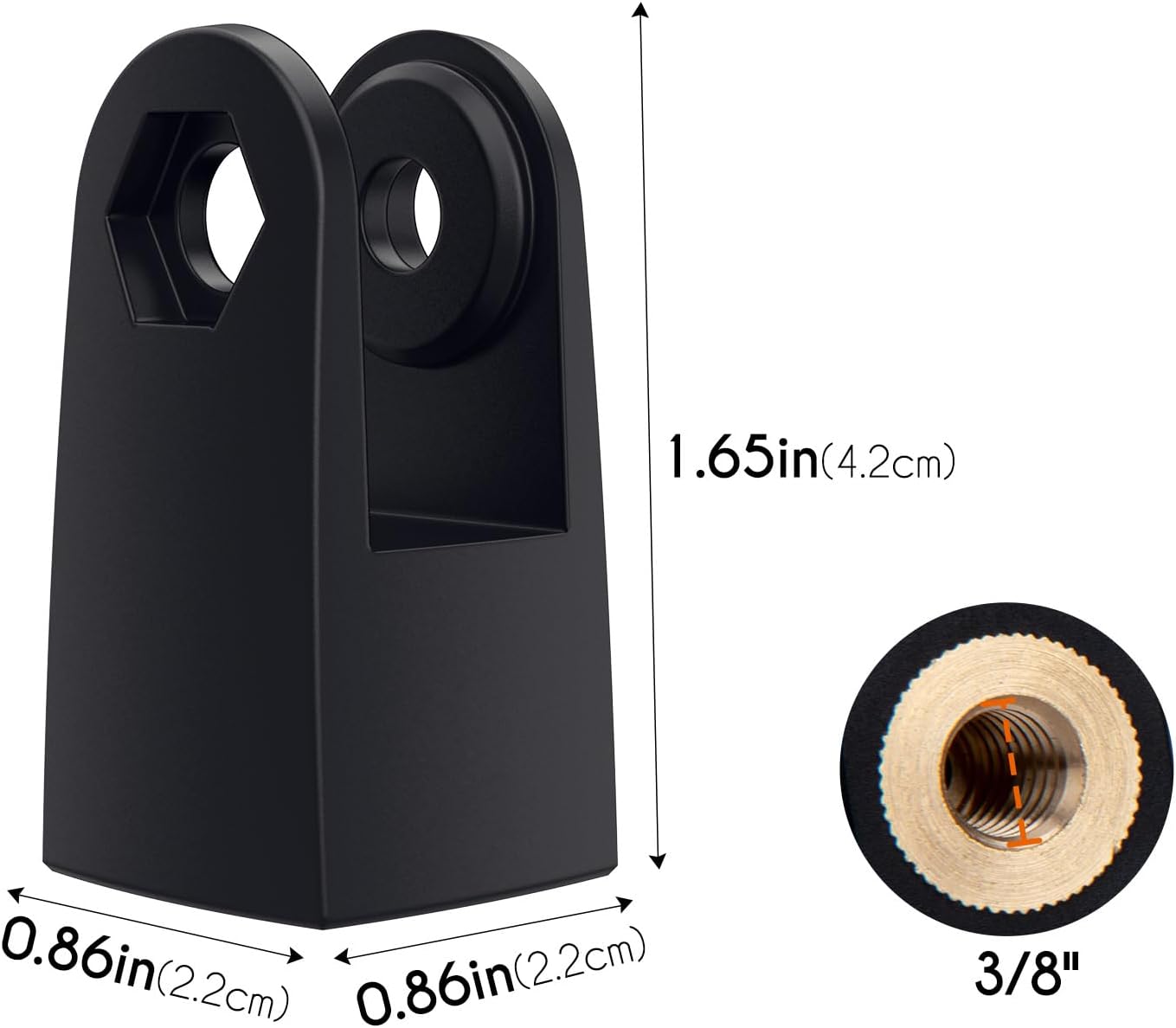 SUNMON Mic Stand Adapter for 3/8" HyperX QuadCast Boom Arm