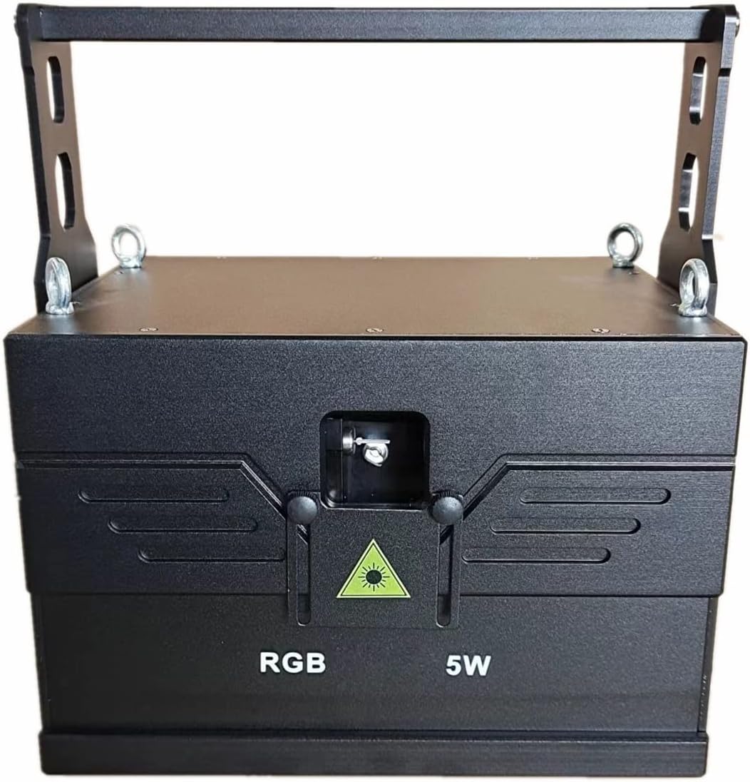 JUNMAN 5W RGB Full Color Animation Stage Effect Light DJ Disco Stage Beam Lights for Party Wedding Event Lighting Show