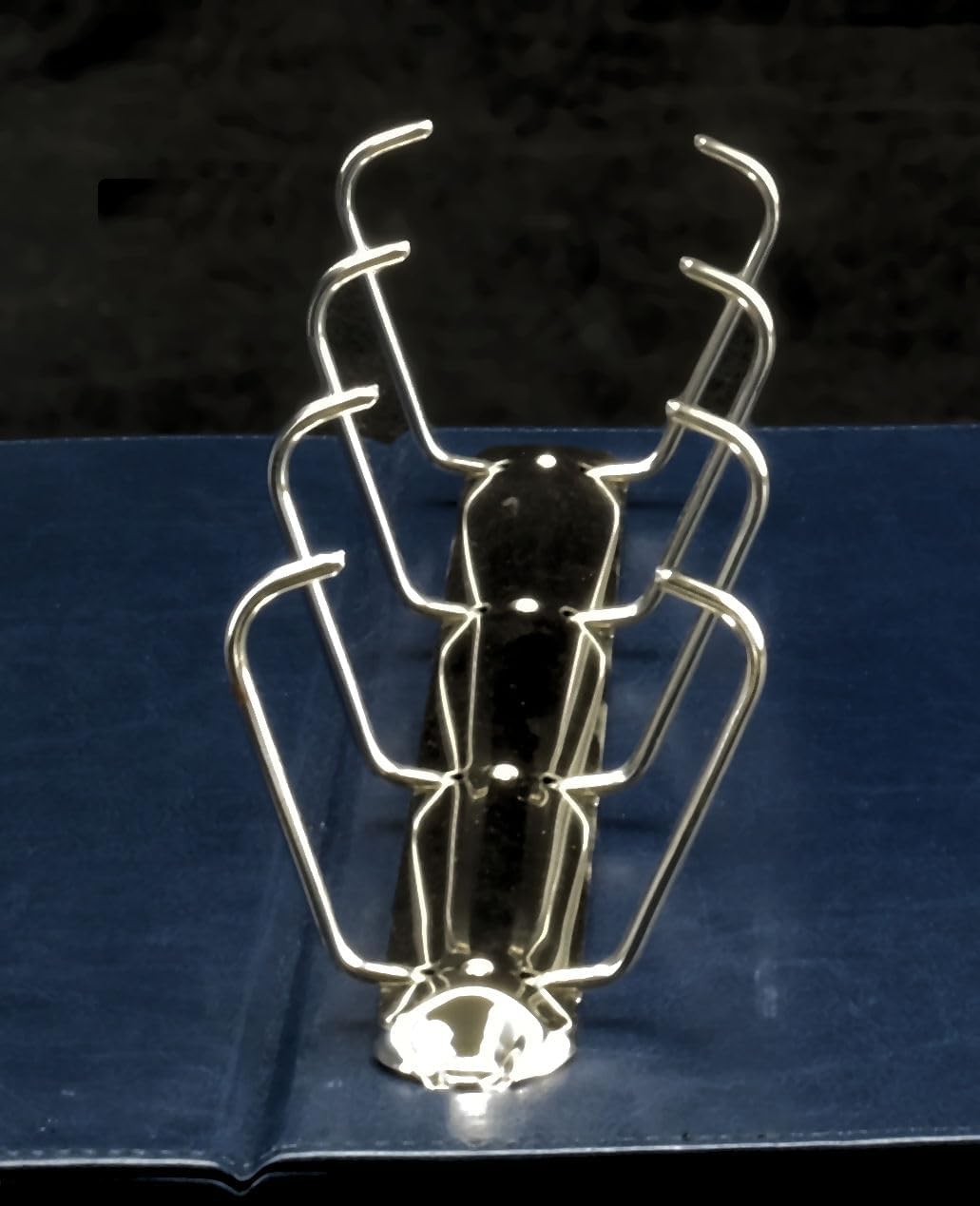 Ursae Minoris Estate Library Deluxe 4 Q-Ring Large Format Binder for Up to 2400 Sports/Trading Cards - Deep Blue with Black Slipcase