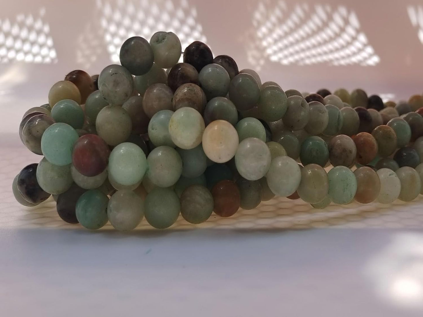 Stone Beads 10mm 60pcs Amazonite Beads Round Loose Gemstones Beads for Bracelet Necklace Jewelry Making (10mm, 61010 Amazonite)