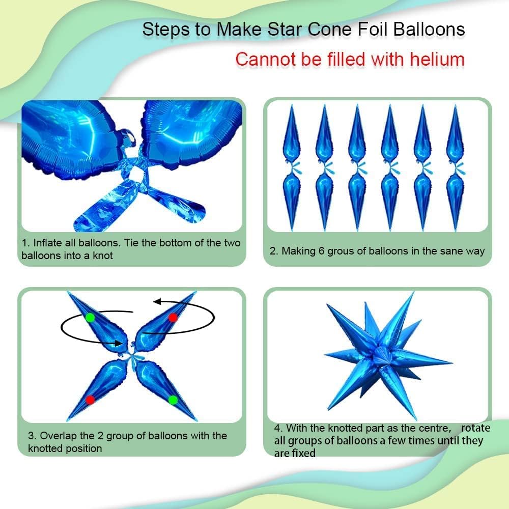 3pcs 26inch macaron purple Star foil balloons.macaron purple Explosion Star burst star balloon-Spike cone balloon for birthday party decorations,wedding,Bachelor party