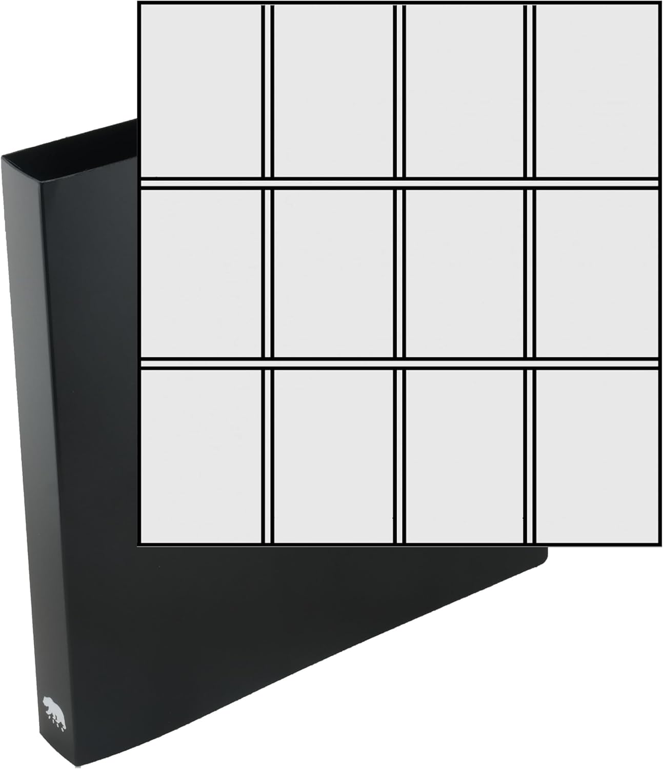 Ursae Minoris Economy 3 D-Ring Large Format Binder for Up to 600 Sports/Trading Cards - Black