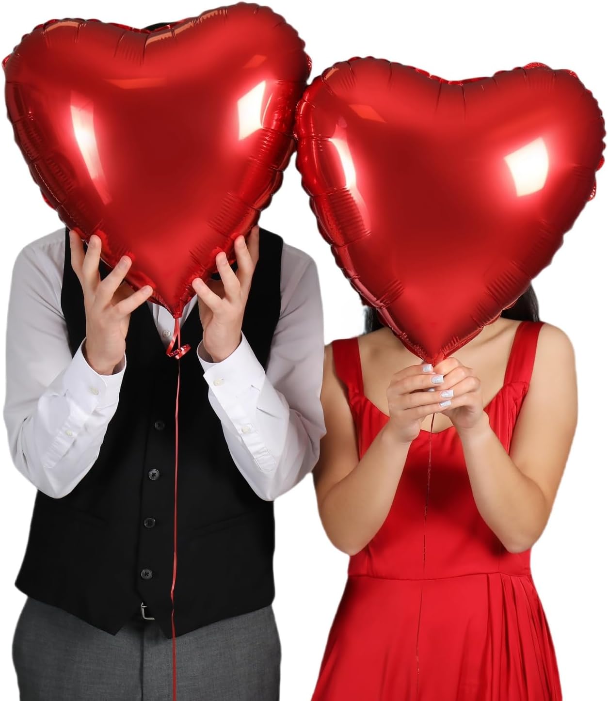 12Pcs Pink Heart Balloons,18 Inch Pink Heart Shape Balloons Love Balloons Valentine Balloons for for Valentines Day Wedding Brithday Decorations