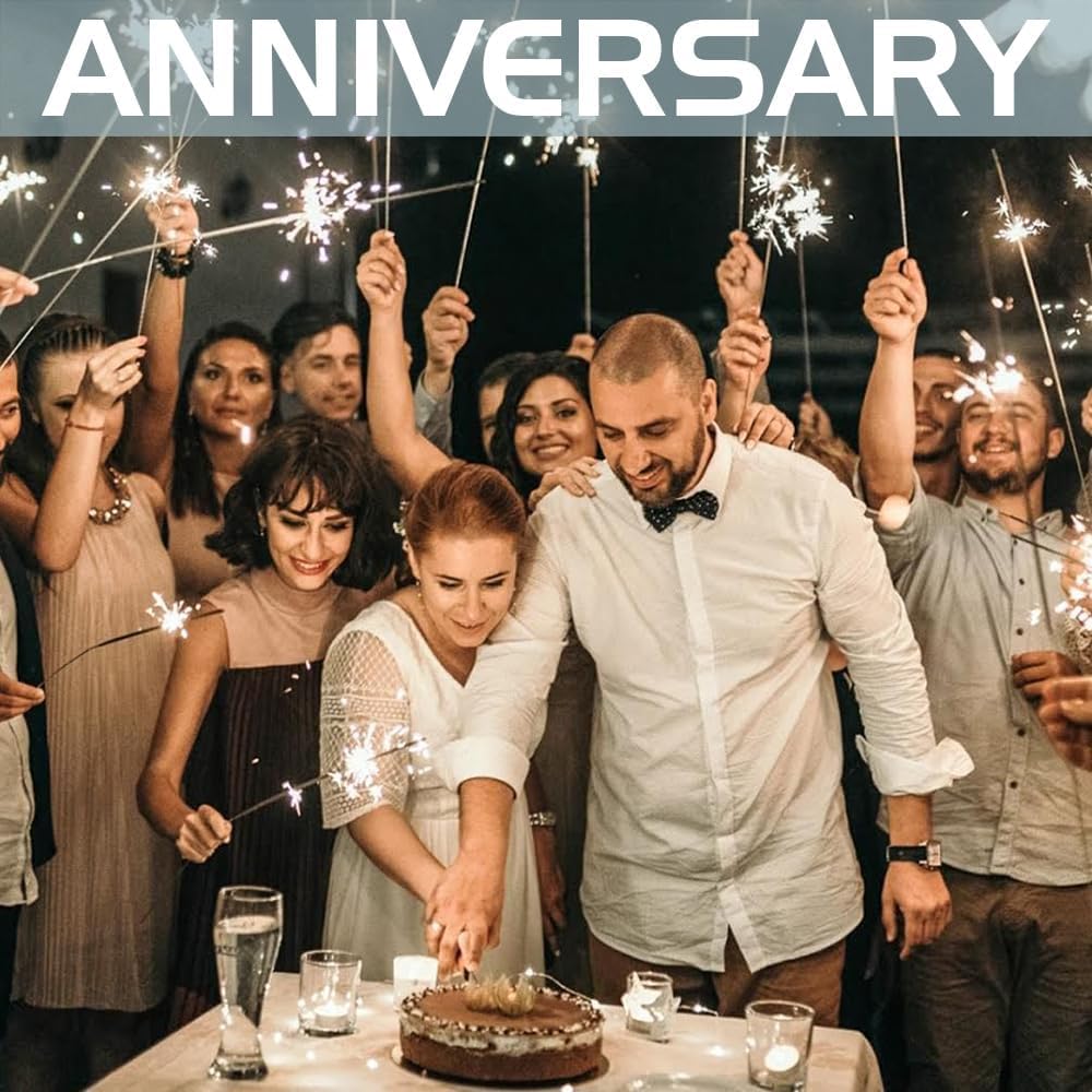 Portable 22-inch 40 Pieces Sparklers Wedding Send-Off,Suitable for Celebratory Holidays Such as Easter,Wedding Favors,Holiday Revelry and More（3-5 Days Deliveried）