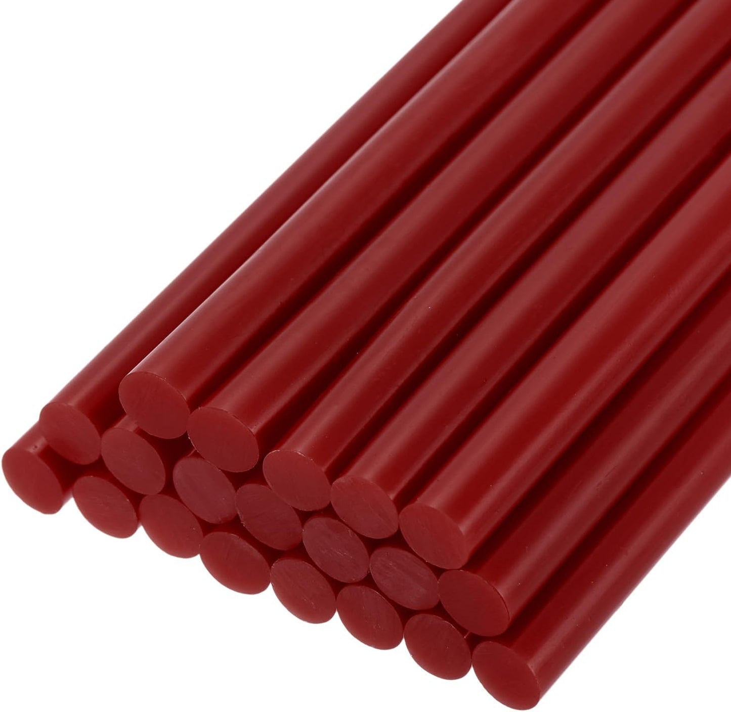 uxcell 20pcs Hot Glue Sticks for Glue Gun 7mm/0.27-inch x 8-inch Mini Hot Melt Adhesive Glue Stick Wine Red
