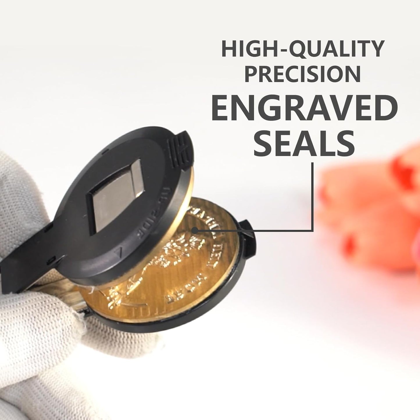 Custom Embosser Stamp - Personalized Book Embosser for Book Lovers, Readers, Home, Office & Library Collections (Letter-14)