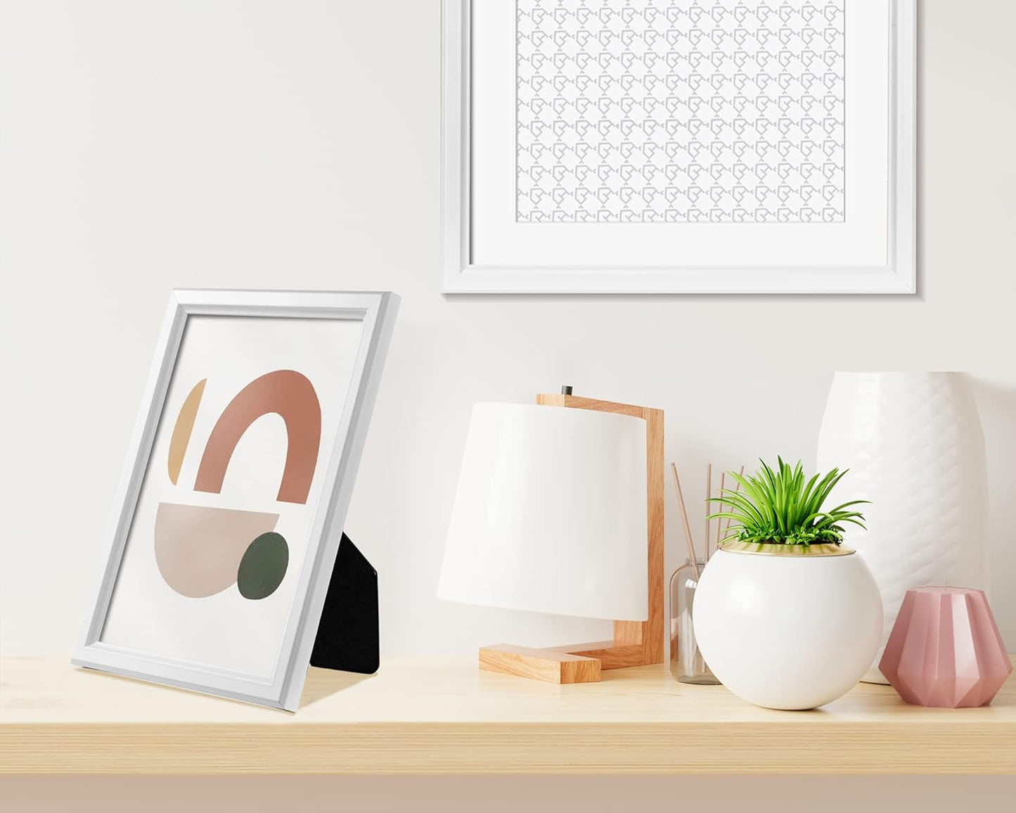 LaVie Home 5x7 Picture Frames (12 Pack, White) Simple Designed Photo Frame with High Definition Glass for Wall Mount & Table Top Display, Set of 12 Classic Collection