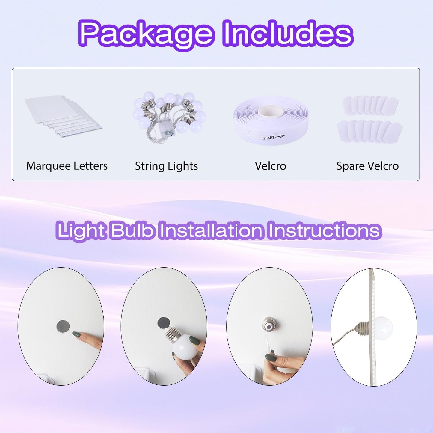 4FT Plastic Marquee Numbers 2 - Light up Numbers Are Made from Corrugated Plastic Board - Quick Assembly Without Tools, Disassembled Components Can Be Used for Photo Wall Decoration, Yard Sale Signs