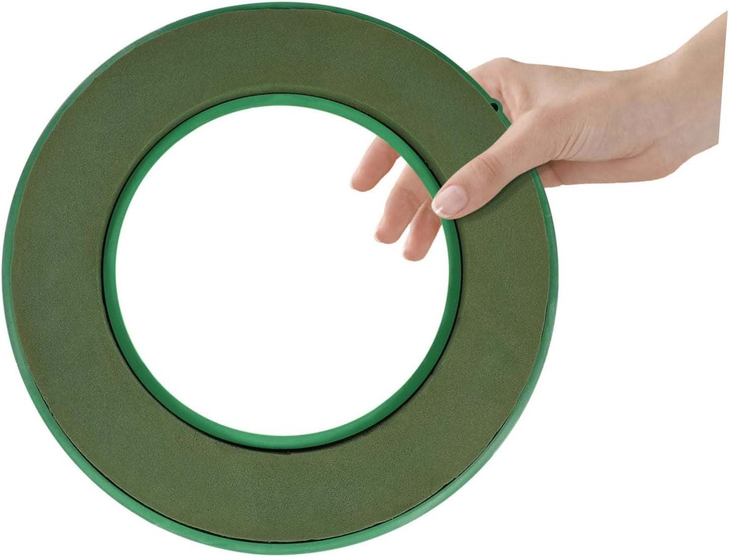 DOITOOL Flower Foam Ring with Suction Cup Car Flower Mud Green Wet Foam Blocks Round Floral Foam Blocks Artificial Floral Arrangements Mud for Florist Wedding Car Holiday Decoration 140g (Pack of 2)