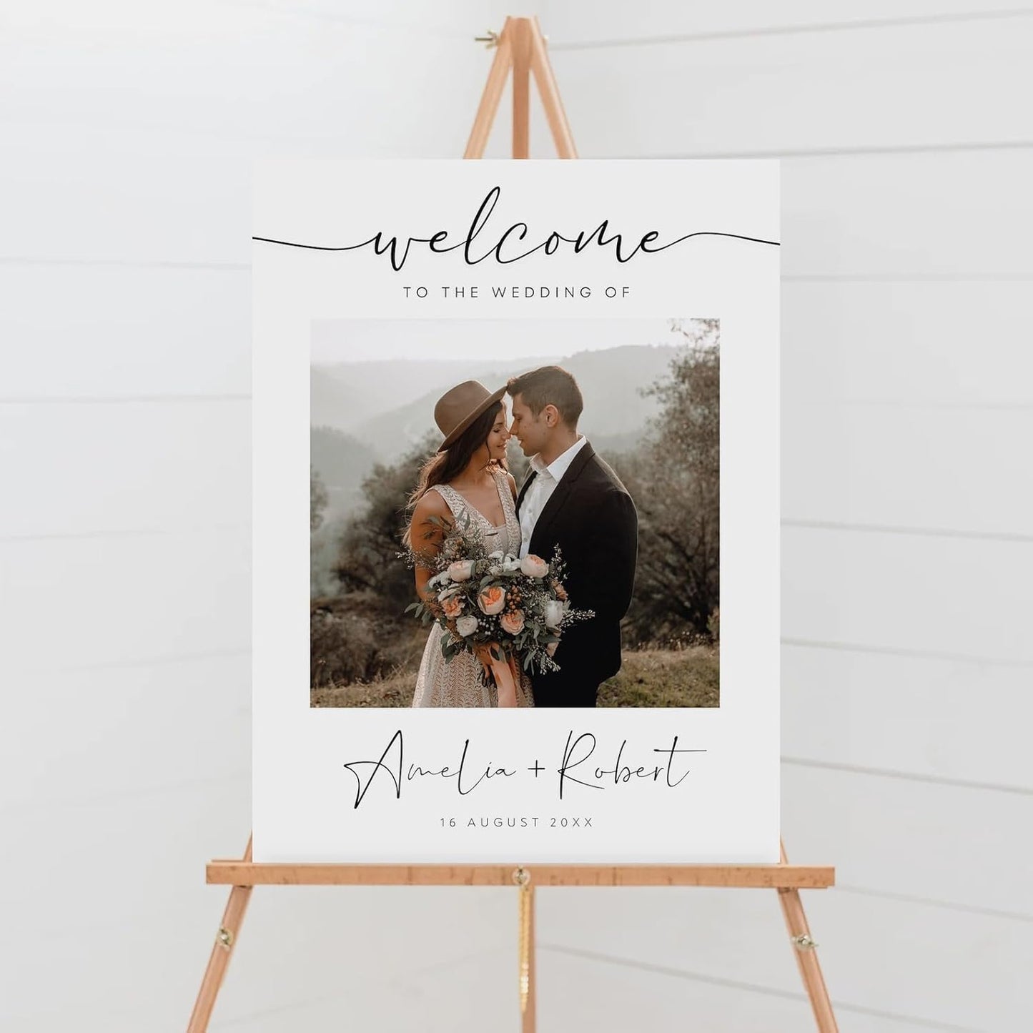 Wedding Welcome Sign, Wedding Welcome Sign Personalized, Wedding Board Modern