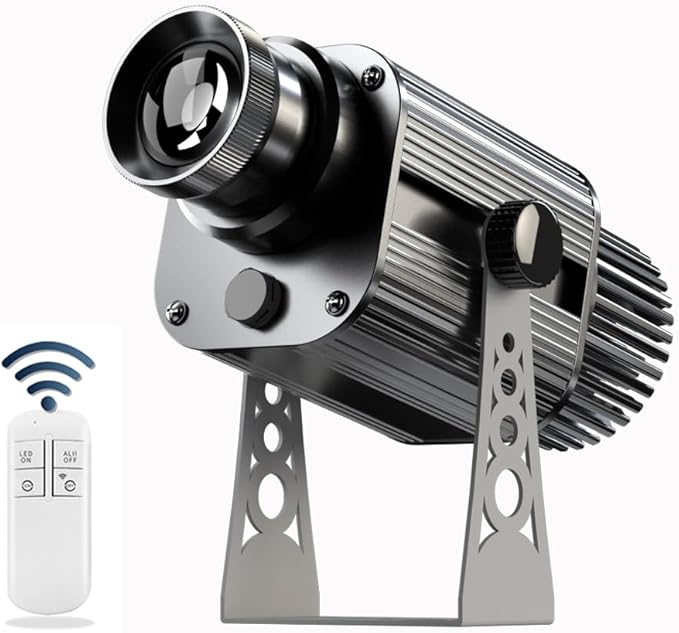40w Logo Projector for Business Custom GOBO Projectors IP67 Waterproof Suitable for Party Lighting Decoration, Company Brand Display and Promotion,Custom GOBO Lens (40, Watts)
