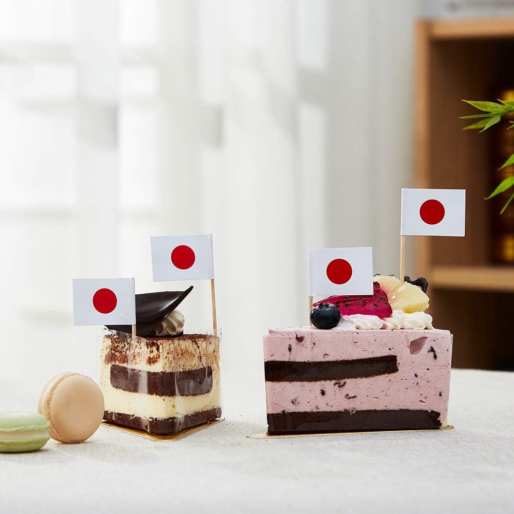 Japan Flag Japanese Flag, Small Mini Japan Toothpick Flags for Food, Cupcakes, Cocktails, Appetizers, Bar Party Decorations