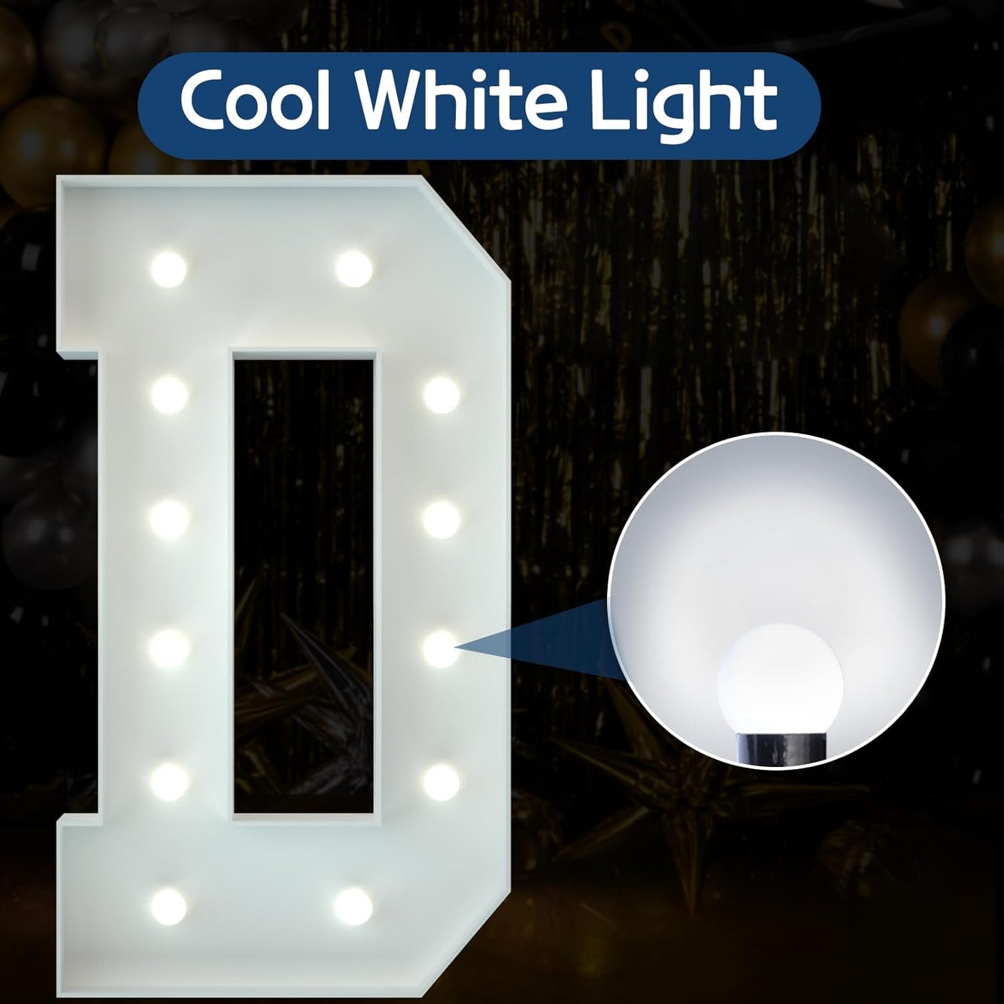 Marquee Letters 4 Feet Tall Large Light Up Letters Baby Shower Decorations Wedding Engagement Happy birthday White Party Decorations Marry Me Sign Big Cardboard Backdrop D