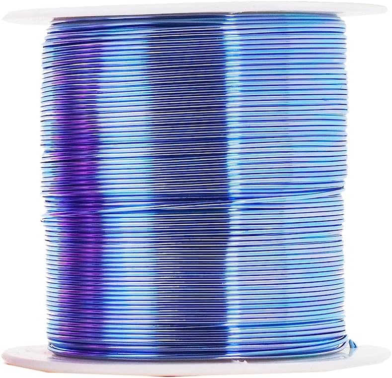 Mandala Crafts 18 Gauge Anodized Aluminum Craft Wire for Jewelry Making - 400 FT Colored Flexible Pastel Wire - Bendable for Bonsai Armature Crafting Sculpting