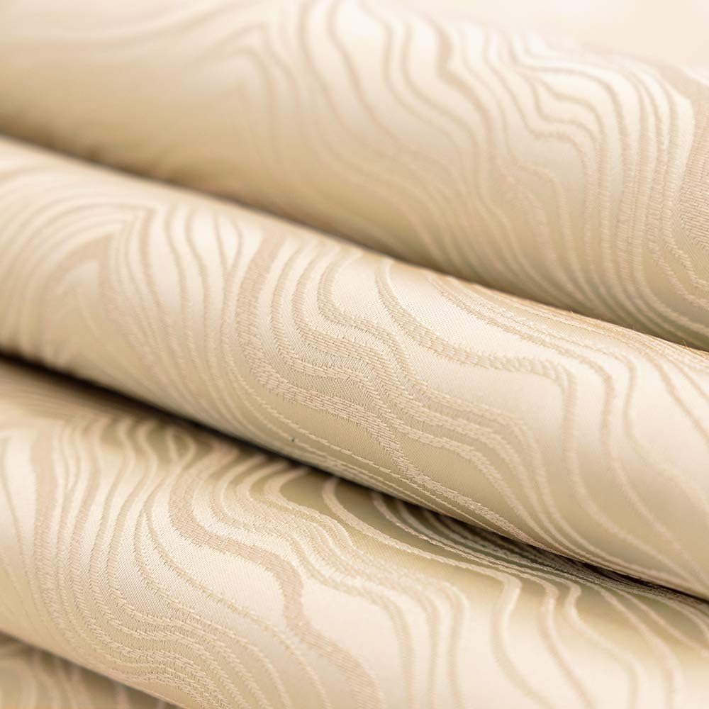 Avigers 12 x 59 Inch Decorative Luxury Abstract Striped Beige Table Runners with Tassels for Home Living Room Bedroom Art Decor Wedding