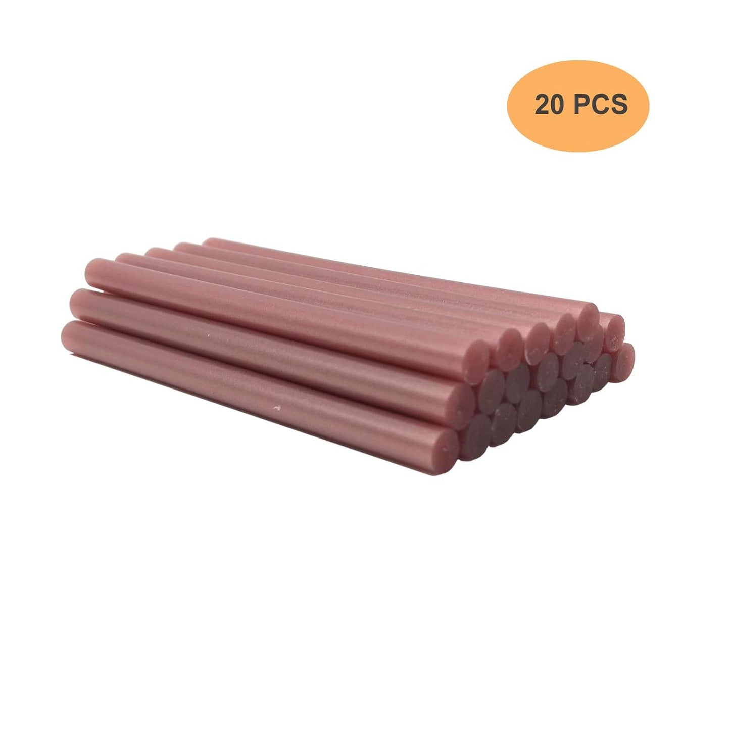 VARACL Hot Melt Glue Sealing Sticks for Letter Seal Stamp - Great for Wedding Invitations, Cards Envelopes, Snail Mails, Postcards, Greeting Cards, Gift Ideas, 7 x 100 mm, 20PCS (Rose Gold)