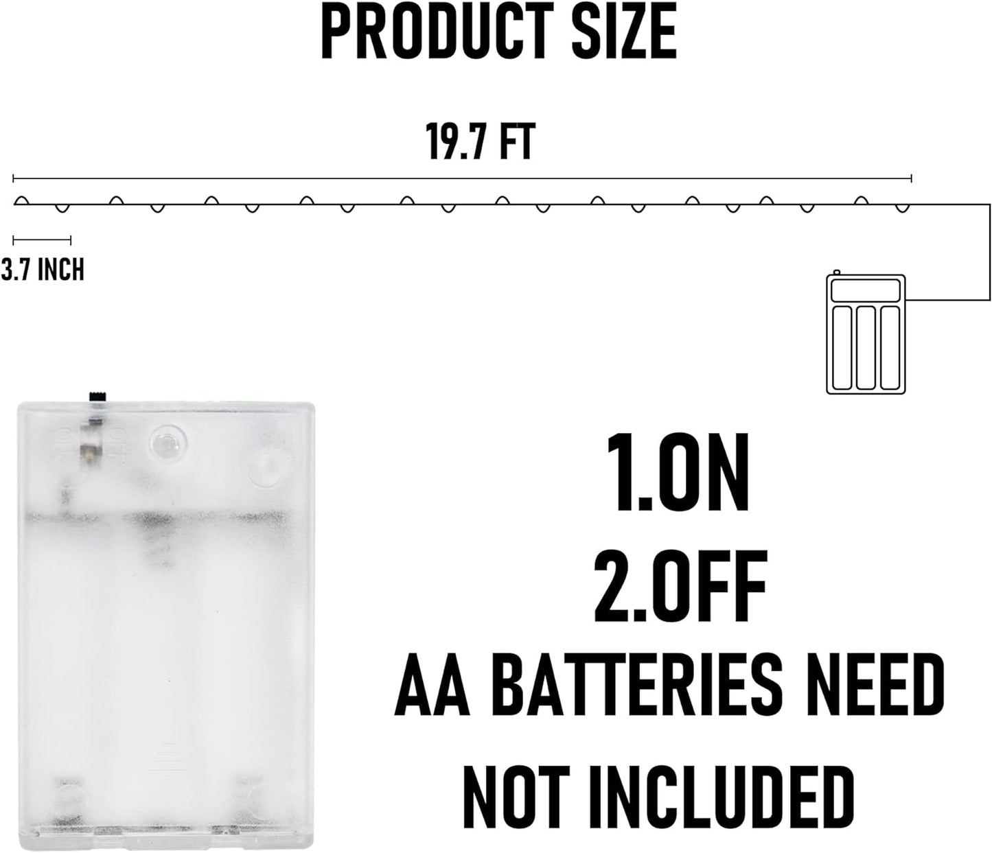 Dazzle Bright Halloween Fairy String Lights, Total 40FT 120LED Copper Wire Battery Operated Waterproof Lights, Halloween Decorations for Indoor Home Outdoor Garden Patio Yard Party Decor (Orange)