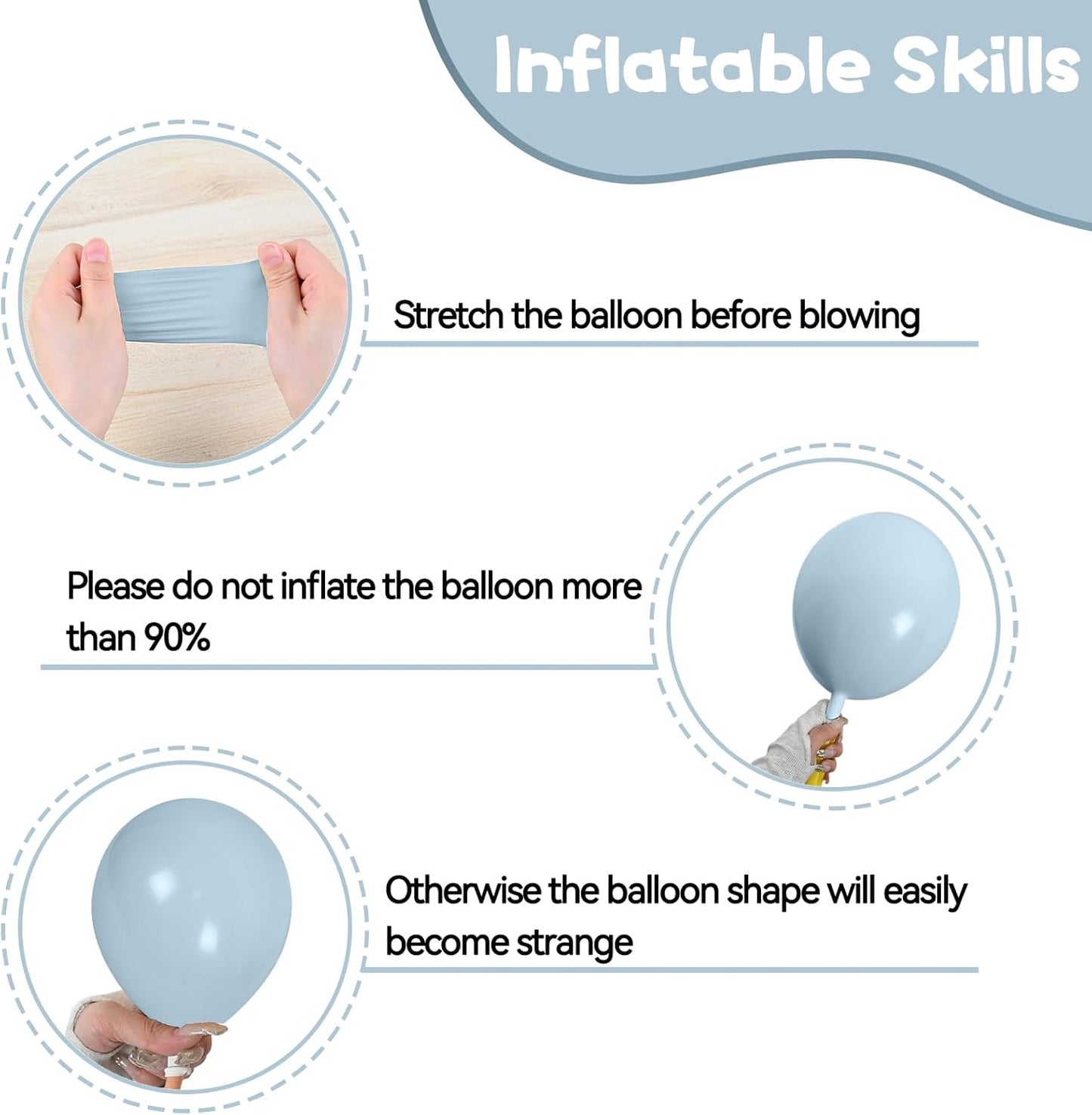 Pastel Retro Balloons, 12 Inch 6 Color Blue Purple Green Pink Beige Latex Party Balloon for Birthday Graduation Anniversary Baby Shower Wedding Decorations