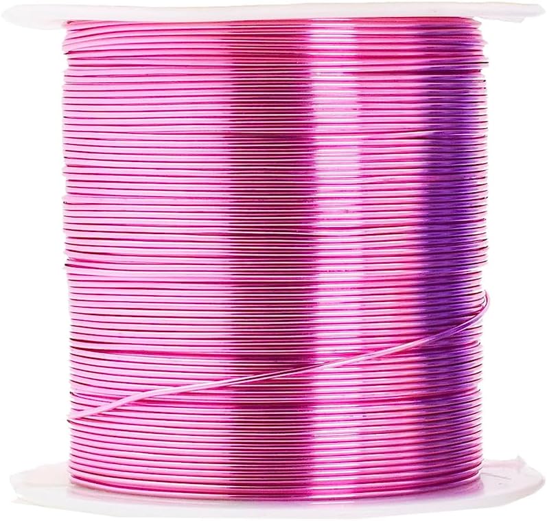 Mandala Crafts 22 Gauge Anodized Aluminum Craft Wire for Jewelry Making - 400 FT Colored Flexible Pastel Wire - Bendable for Bonsai Armature Crafting Sculpting
