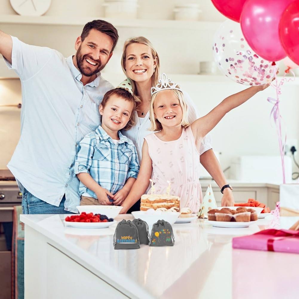 Shintop 50pcs velvet Gift bags, 3x4inch Little Grey Drawstring Jewelry pouches Coin Purse for Dice Small Business Party Favor