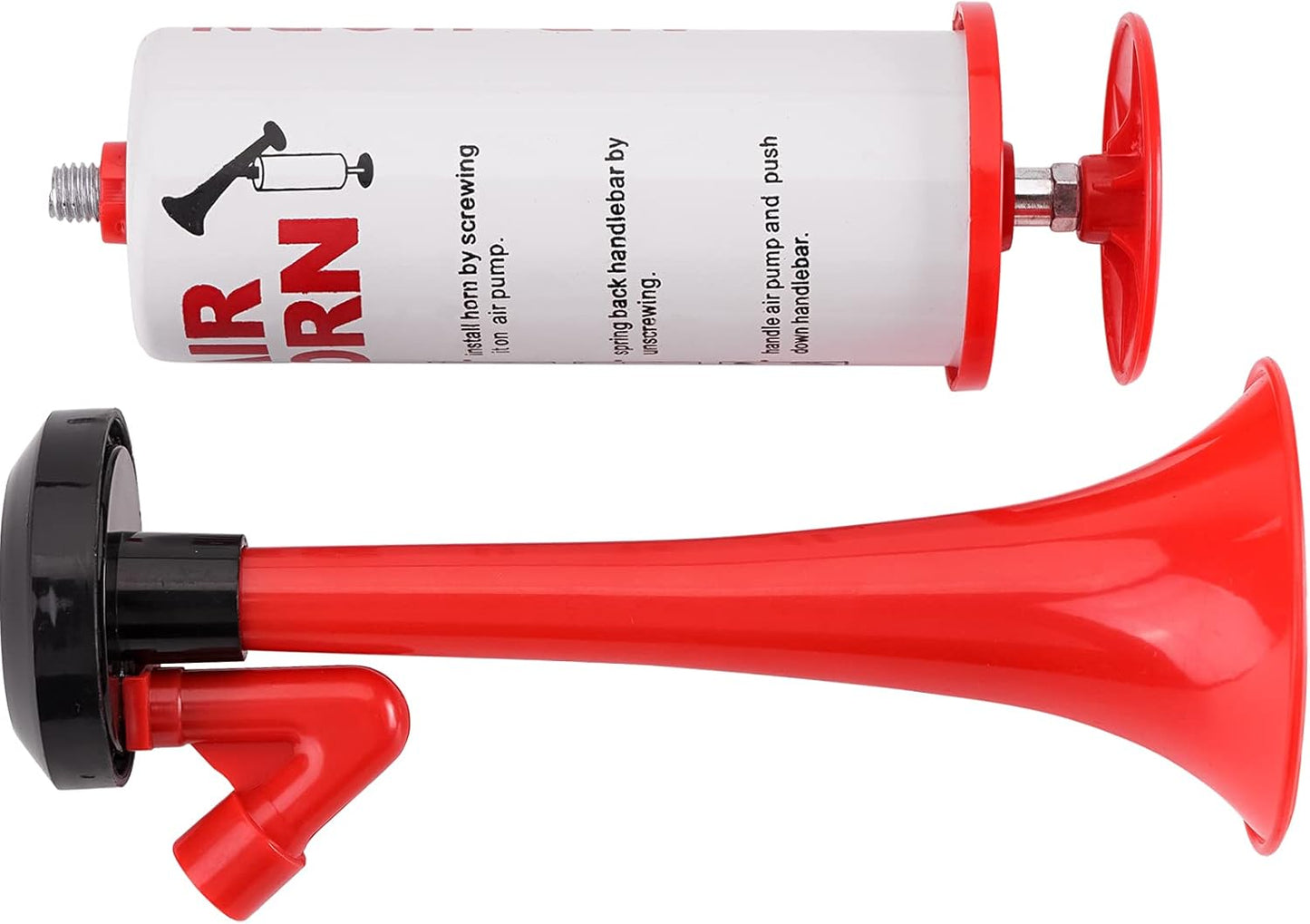 2Pcs Handheld Air Horn, Aluminum Portable Handheld Air Pump Horn, Loud Noise Maker Safety Horn for Boats Cars Sporting Events Camping Reusable Eco-Friendly (Handheld air horn 2pcs)