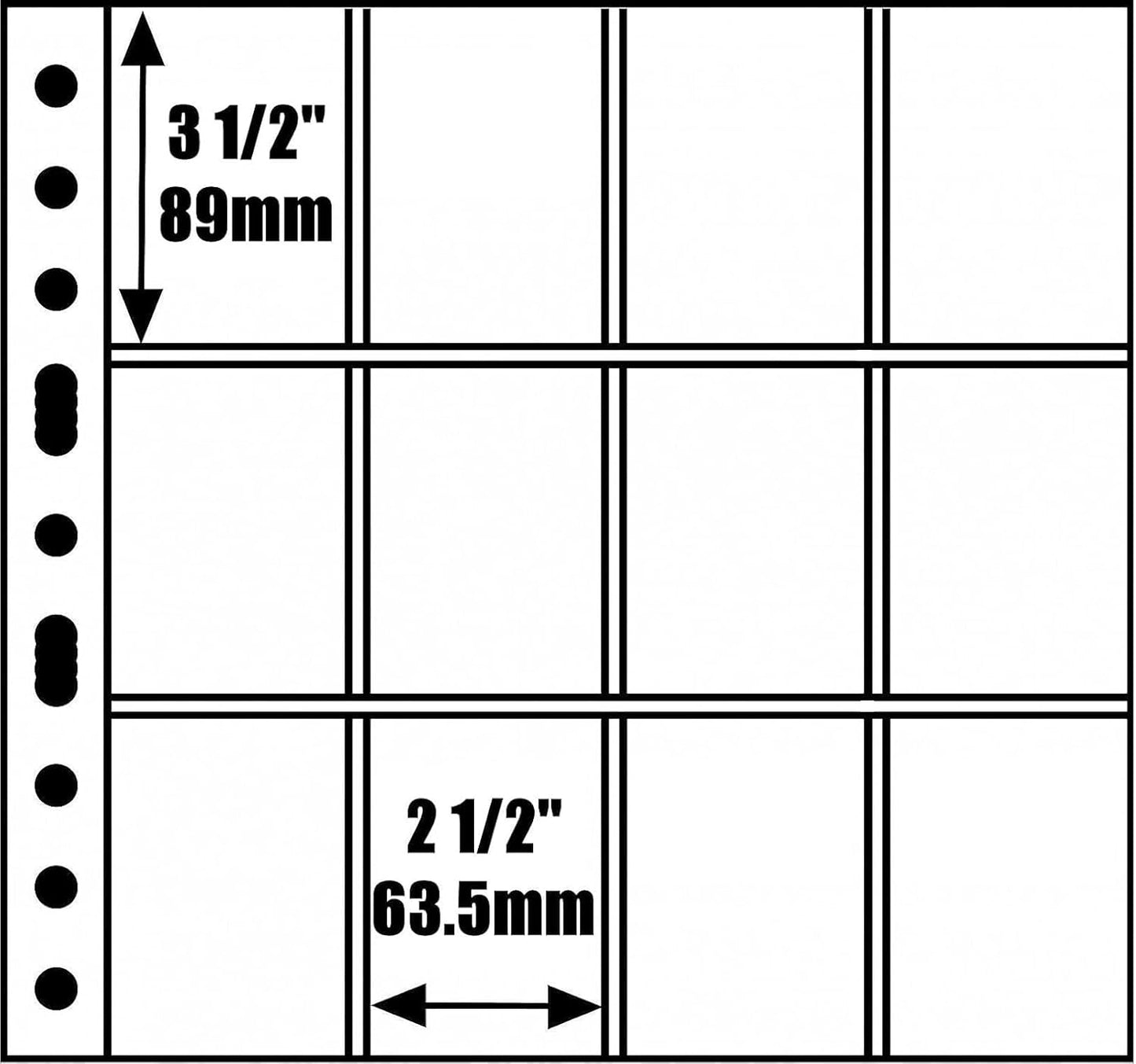 Ursae Minoris Economy 3 D-Ring Large Format Binder for Up to 600 Sports/Trading Cards - Black
