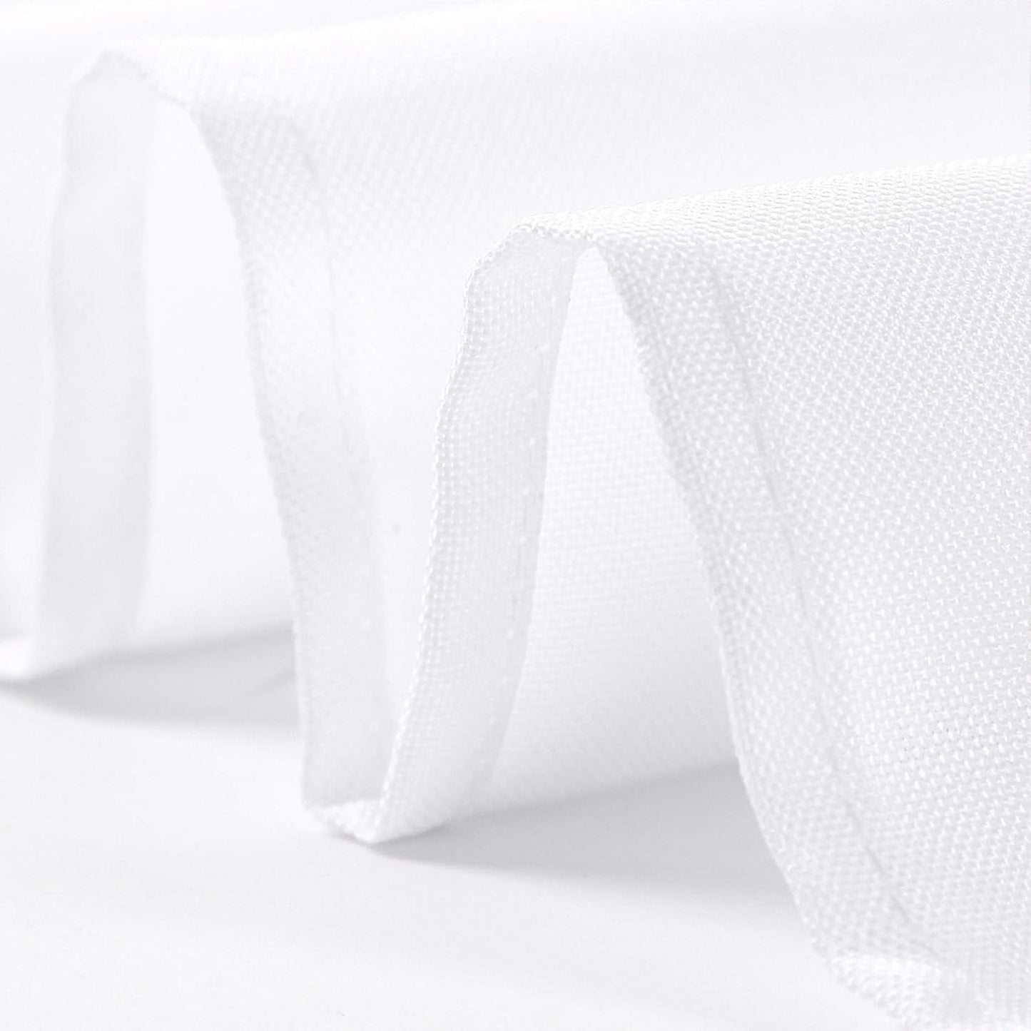 Ascoza 2pack 60x102 Inch White Rectangular Tablecloth 6 Feet Table Cloth in Polyester Fabric for Wedding/Banquet/Restaurant/Parties