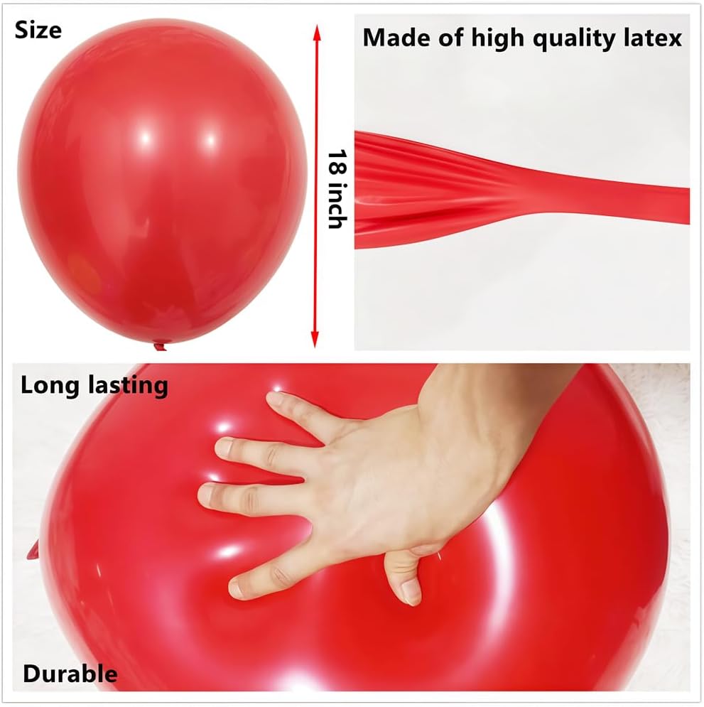 60 Pack Rainbow Balloons 18 Inch Assorted Colors Latex Multicolor Balloon 12 Kinds Colorful Large Balloons for Birthday Wedding Baby Shower Anniversaries Store Party Decorations