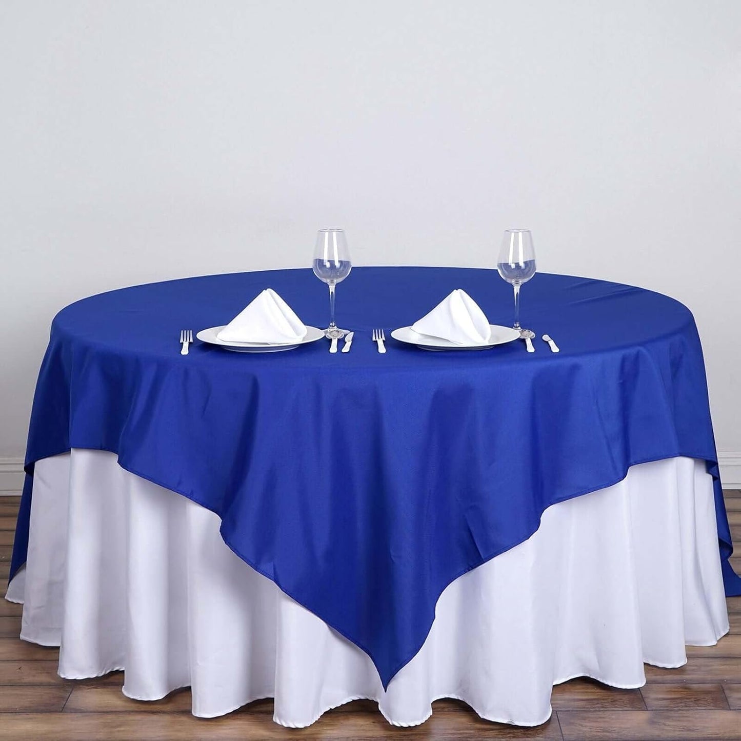 Efavormart 70" Square Linens Royal Blue Wholesale Linens Polyester Square Linen Tablecloth for Wedding Banquet Party Restaurant