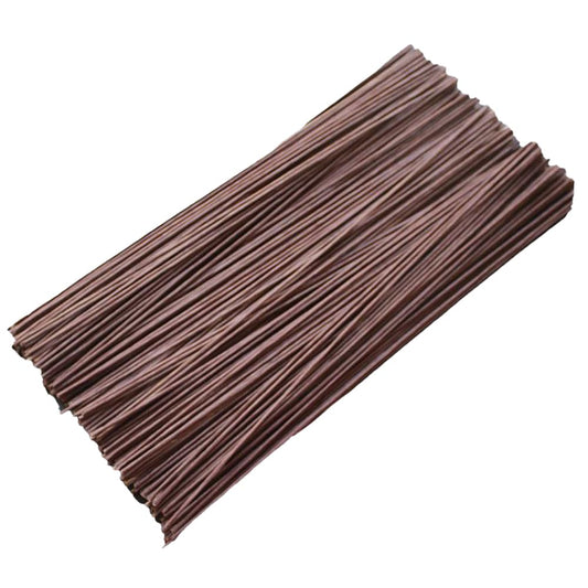HAHIYO 18Gauge Brown Paper-Wrapped Metal Floral Wire 14 Inches(36cm), 70 Pack Flexible Paddle Wires Florist Wire Garden Wires for Craft Christmas Wreath Flower Arrangement Bouquet Wrapping Wedding DIY