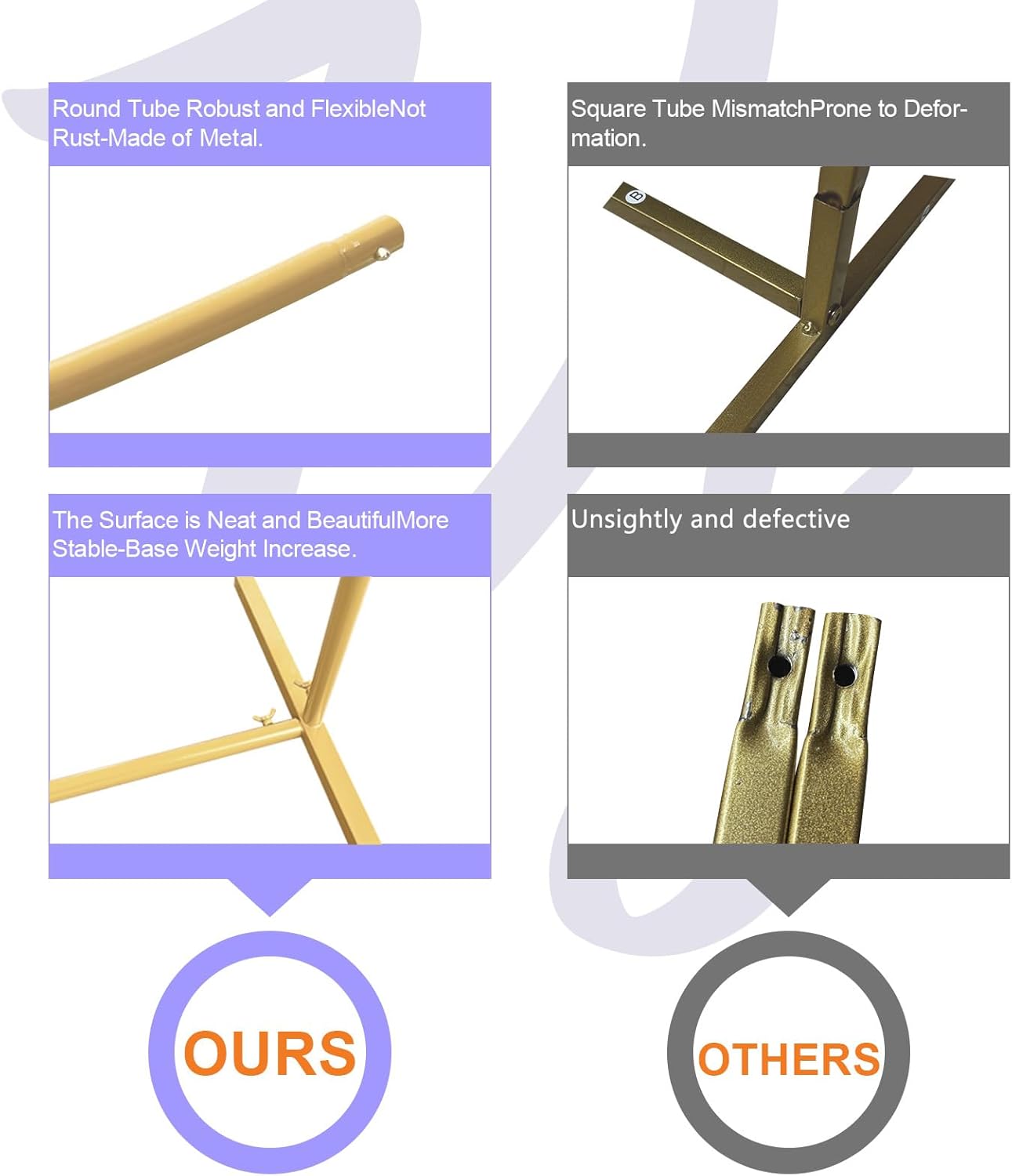 Wedding Arch Backdrop Stand Set of 2 (7.2FT, 6FT) Gold Wedding Balloon Arched Backdrop Stand Square Arch Frame for Birthday Party Bridal Baby Shower Ceremony Decoration