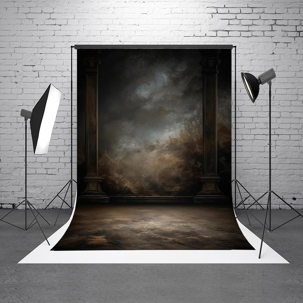 8x10ftDark Vintage Photography Backdrops Portrait Photo Backdrop Wedding Bridal Show Birthday Background for Studio Props