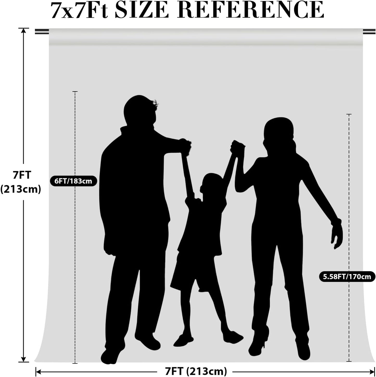 Eternal Beauty White Iridescent Sequin Backdrop, 7x7 Ft Glitter Background Curtains for Shimmer Photography Party Wedding Birthday Back Drop Decor