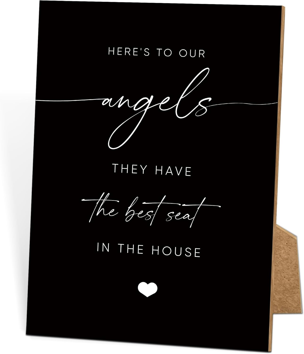 Funeral Sign, 8x11 Black Minimalist Style Loss of Loved One Memorial Sign, Funeral Decorations, Wedding Table Decor, Memorial Gifts For Loss of Loved One, Sympathy Gift, Bereavement Gifts -6