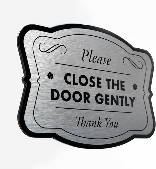 Custom Decorative Outdoor Metal Signs, Personalized Aluminum Signs, Customized Driveway Signs, Waterproof Signs Made In USA, Design 3 Metalic Silver 18x18 In