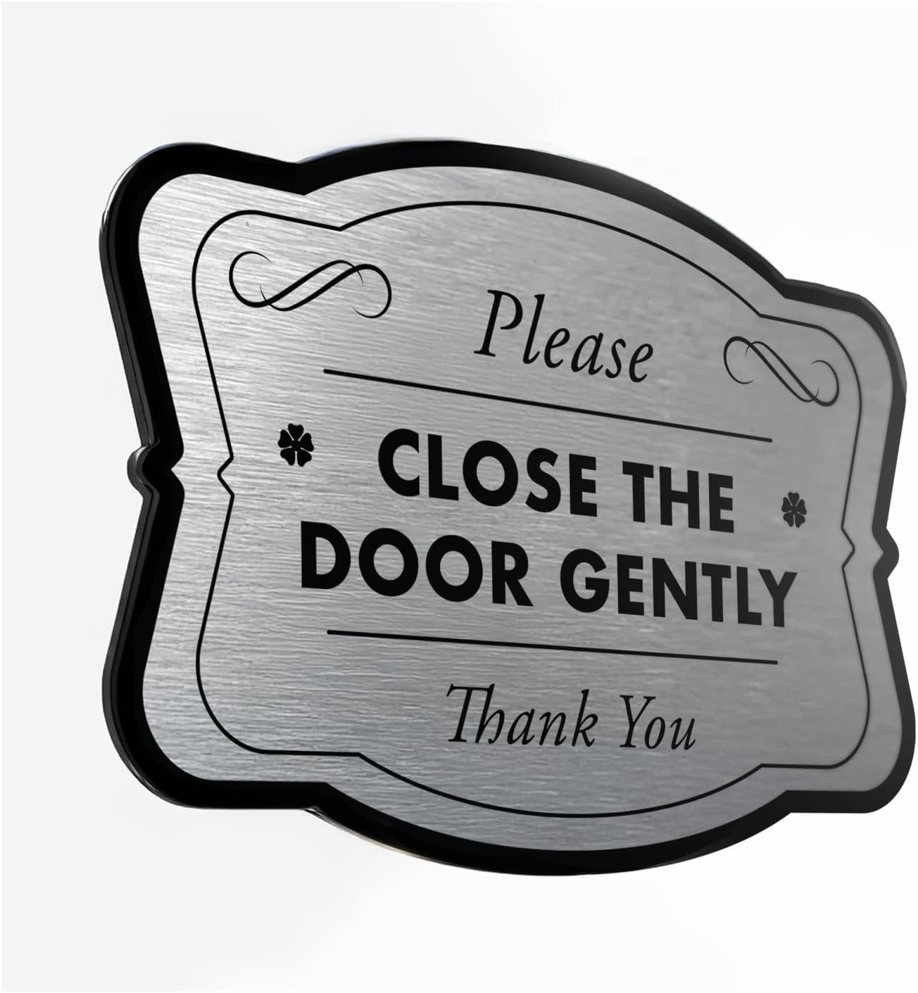 Custom Outdoor Signs - Personalized Aluminum - Waterproof Made in USA - Design 3 Metallic Silver 24x24 In