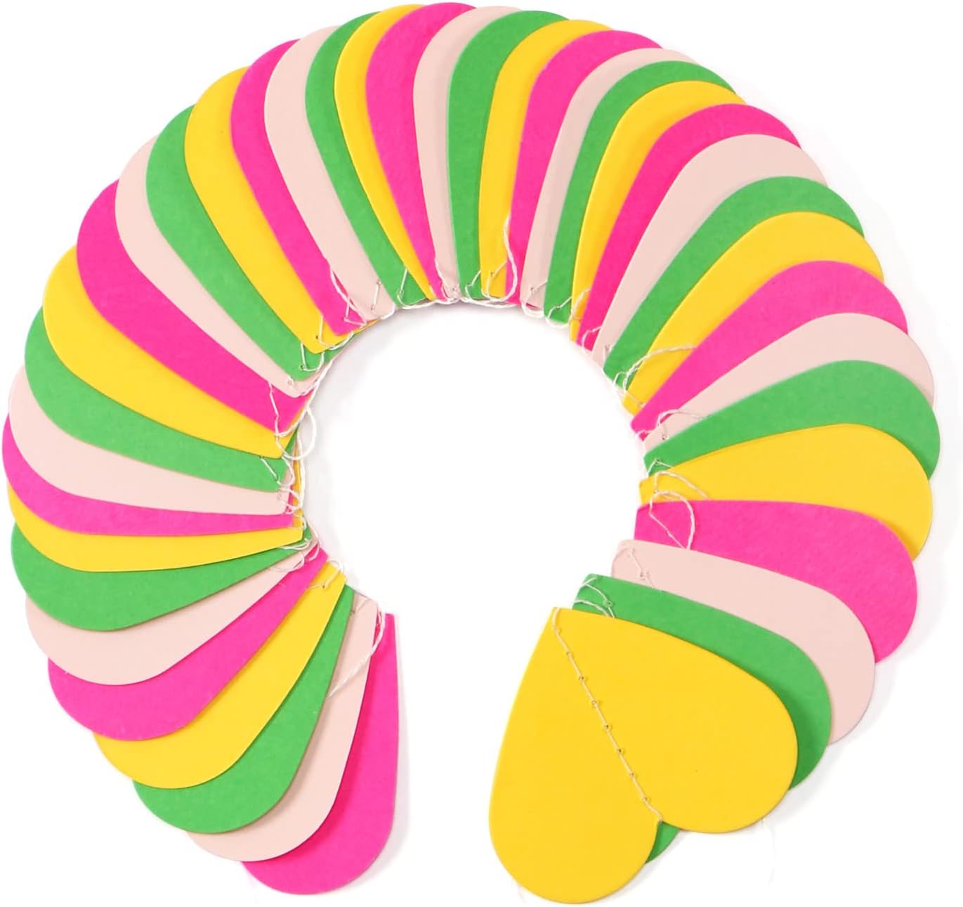 Hawaii Pool Party-Decorations Love-Heart Garland - 52Ft Tropical Jungle Birthday Bachelorette Hanging Decoration Streamers Banner, Summer Beach Baby Shower Supplies Backdrop Decor Panduola