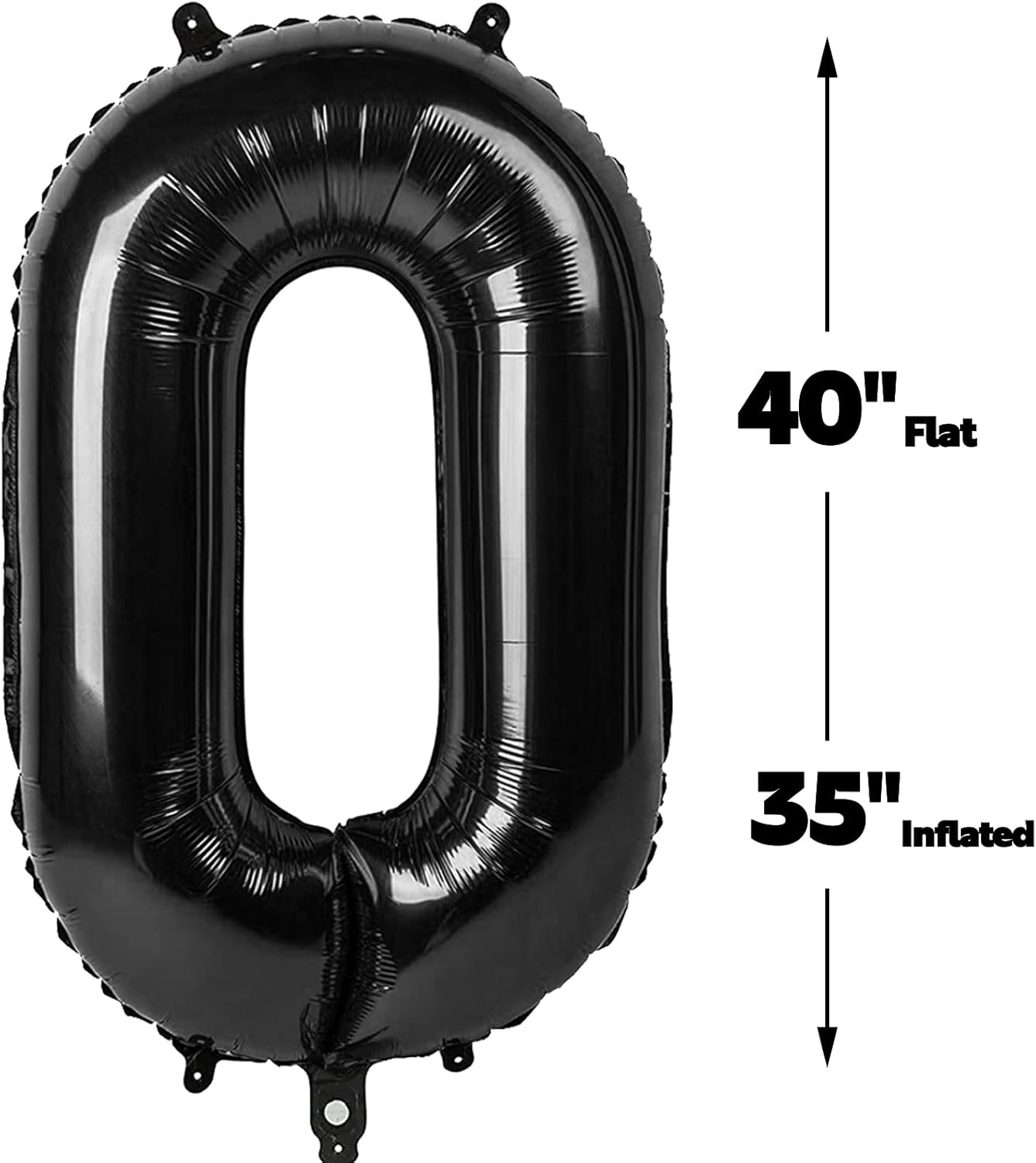 Black 40 Inch 30 Number Balloons, Balloon Decorations for 30 Birthday, Foil Giant 30 Birthday Graduations Anniversary Party