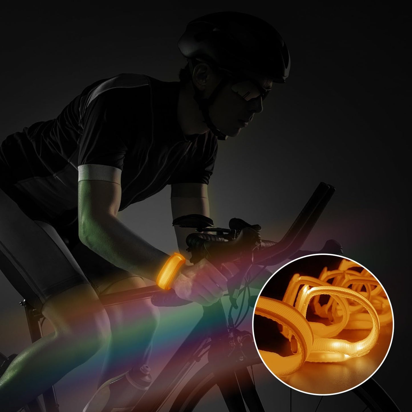 M.best 8pcs LED Light Up Bracelets Glow Flashing Wristbands Glow in The Dark Party Supplies for Wedding, Raves, Concert, Camping,Sporting Events, Party