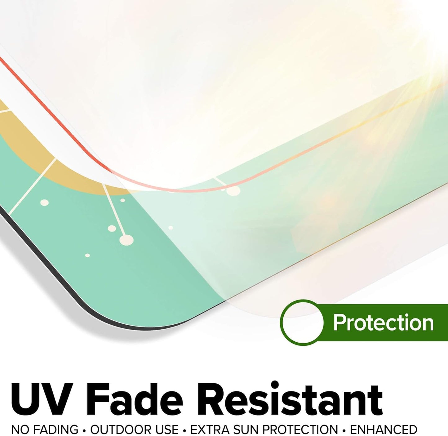 Custom Sign, Custom Street Sign, 11 Font Colors, 13 Font Styles, 4 Hole Options, 22 Sizes, 24x24 Inches, Rust Free DiBound, Fade Resistant, Made in USA by My Sign Center (Mid-Century Modern 2)