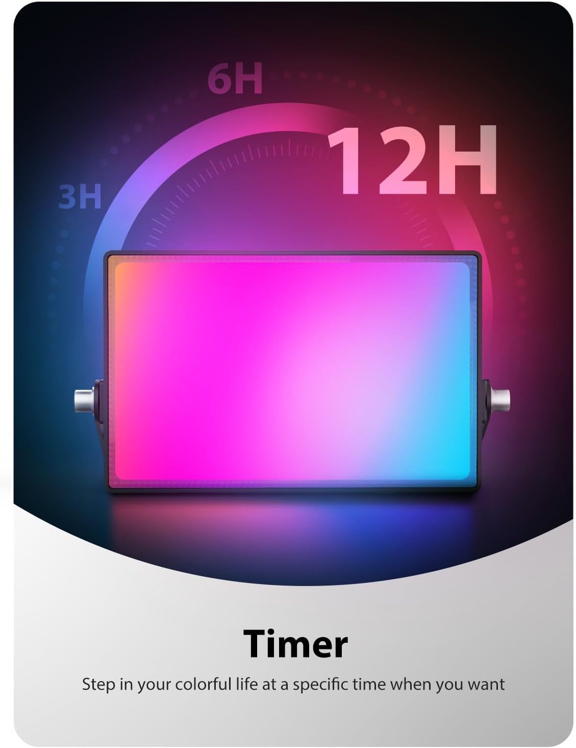 Onforu 25W RGB LED Flood Light Outdoor, 2000LM Color Changing Uplights with Remote, 2700K Warm White IP66 Stage Lights, Landscape Spotlights Indoor, Halloween Outdoor Uplighting for Events 6 Pack